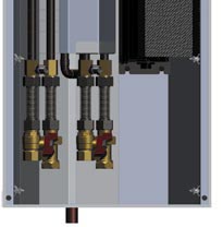 Внутрипольный конвектор MINIB COIL-HCM4pipe