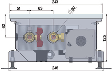 Встраиваемый в пол конвектор MINIB COIL-KT3-105