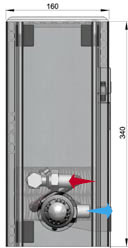 Встраиваемый в пол конвектор MINIB COIL-NP2/4