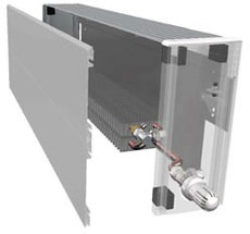 Настенный конвектор MINIB COIL-NP2/4 для обогрева сухих и влажных помещений