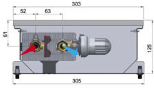 Встраиваемый в пол конвектор MINIB COIL-PT COIL-PT125