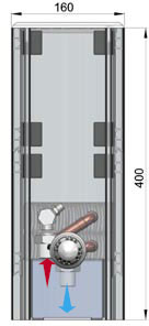 Встраиваемый в пол конвектор MINIB COIL-SP2/4
