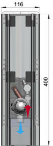 Напольный конвектор MINIB COIL-SU2
