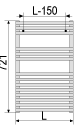Схема дизайн-радиатора Zehnder Forma