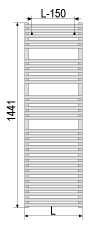 Схема дизайн-радиатора Zehnder Forma